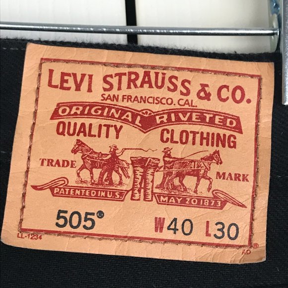 Levi's 505 Black Men's Jeans Regular Fit - Picture 12 of 13